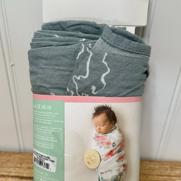Bebe au Lait Someday Bamboo Blend Single Swaddle Blanket, One Size - Picture 2 of 3
